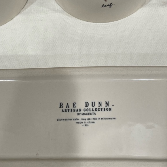 Rae Dunn Harvest/Fall Utensil Caddy and Platter - Picture 11 of 12